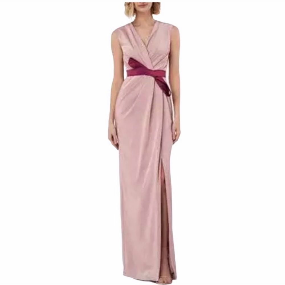 NWT Kay Unger Two toned Column Dress